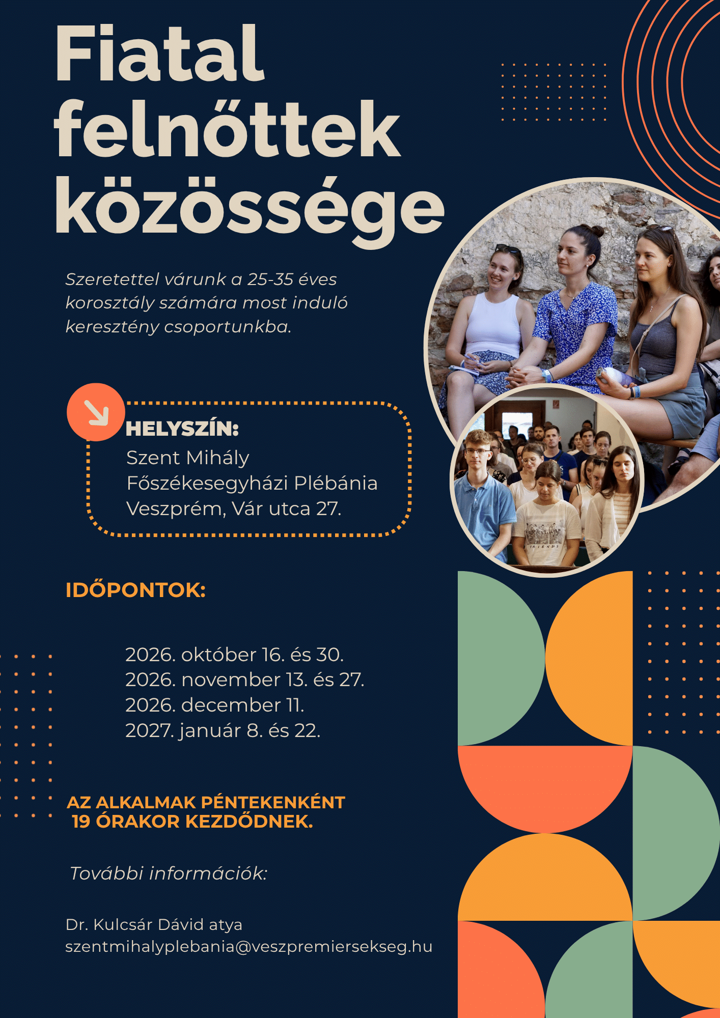 Fiatal felnőttek közössége indul Veszprémben